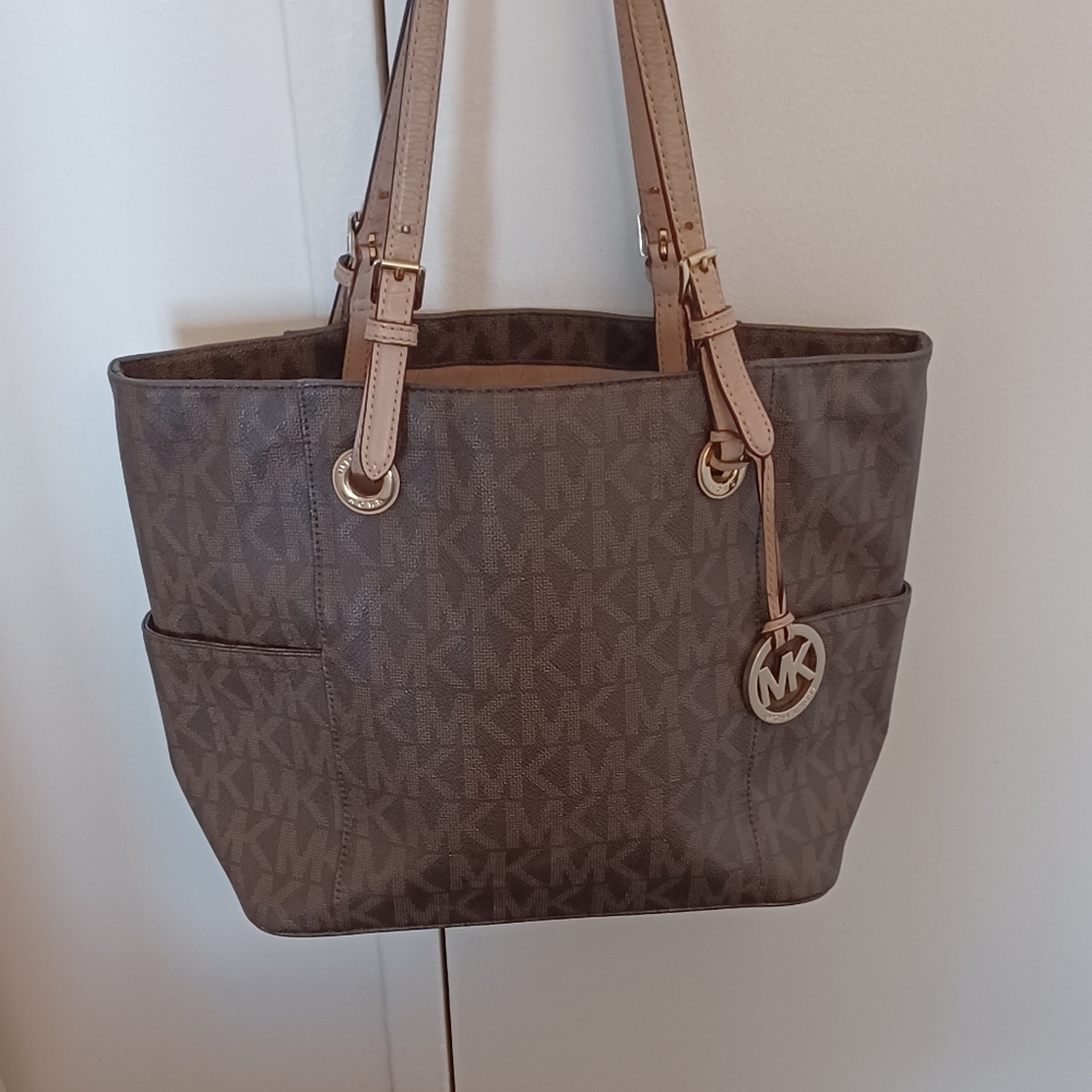 Michael Kors Signature Brown & Tan Tote